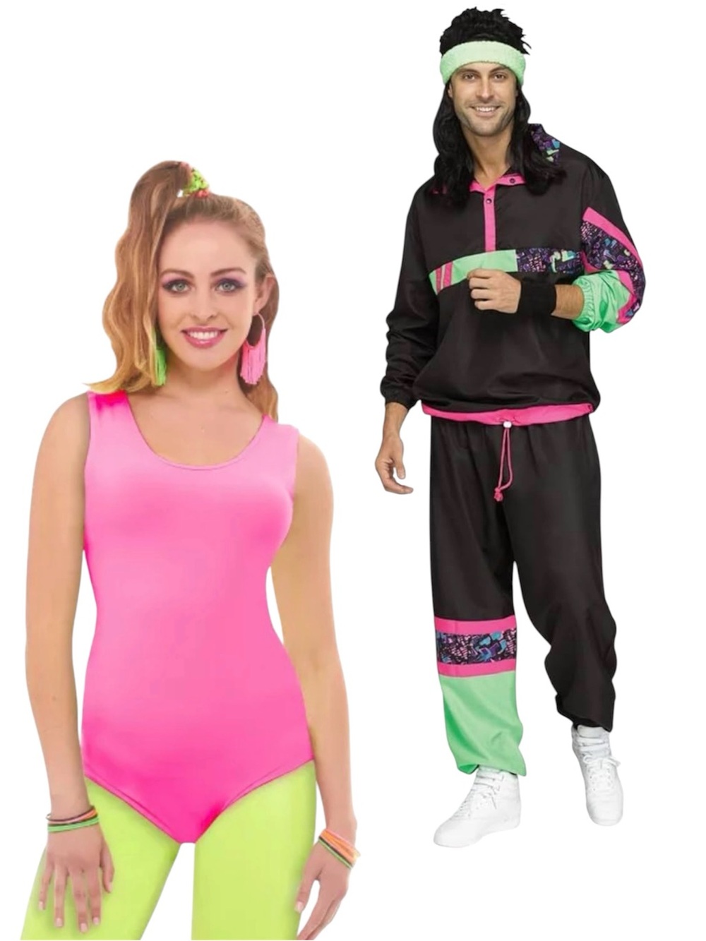 ⚡ Retro 1980s Fitness Aerobics Set + Accessories! Women’s Size Small, Men’s OSFM